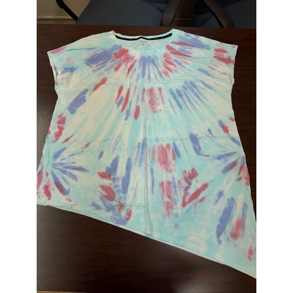 Zelos Tie Dye Tie Side Tee Size X-Large